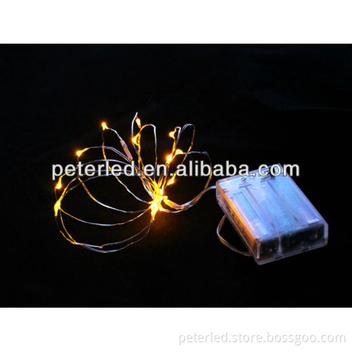 LED battery powered copper string light colorful wedding and festival decoration